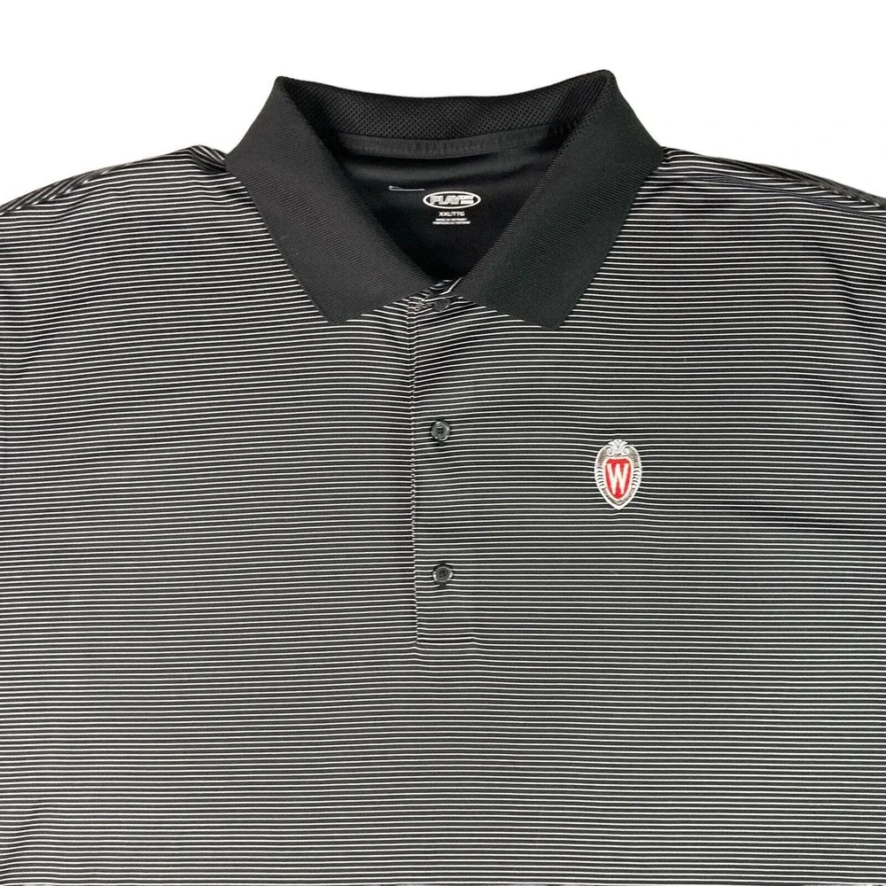 Greg Norman XXL‎ Golf Polo Shirt Microfiber University of Wisconsin Embroidered